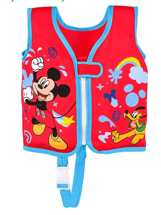 Disney Other - Disney Kids' Mickey Mouse Red Swim Vest with Blue Trim